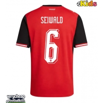 Austria Nicolas Seiwald #6 Replica Home Minikit World Cup 2026 Short Sleeve (+ pants)